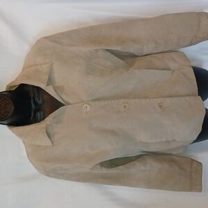 Bagatelle Anthropologie Nude Leather Jacket Pockets Medium